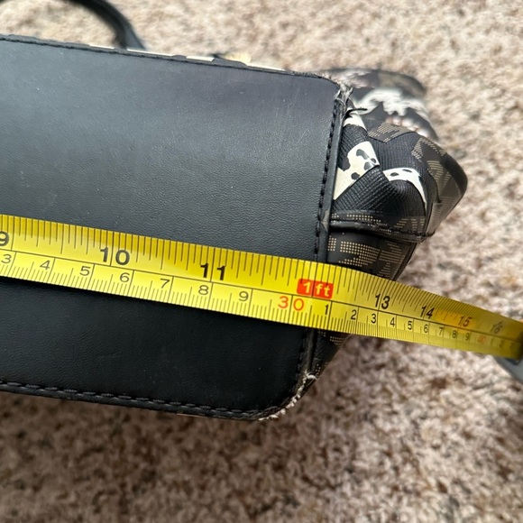 Michael Kors Jet Set Travel Medium Carryall Tote Designer Animal Print Gold Used - Picture 14 of 15